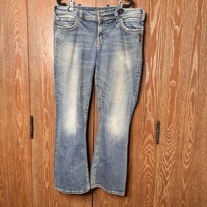 Y2K 2000s Silver Jeans Co Suki Bootcut Jeans Medium Wash Sze 16 Women's Slim Fit